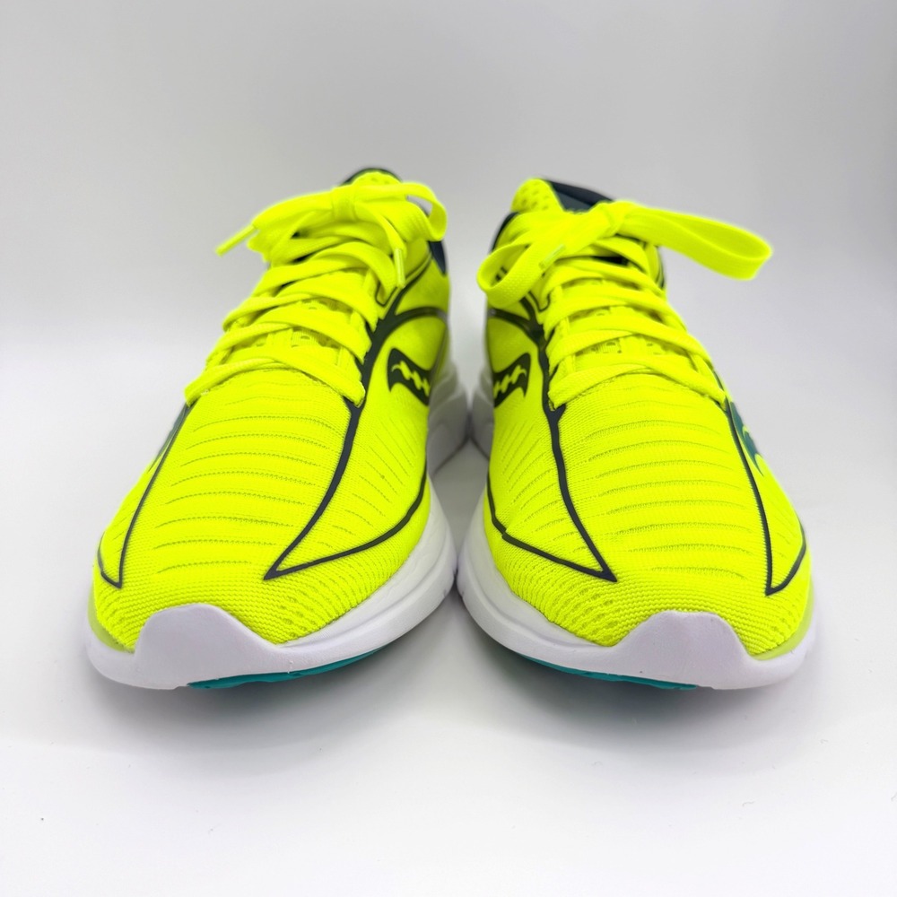 Saucony Kinvara 10 Shoes Mens Size 9  Yellow Low Top Running EVERUN Neon Sneaker - Picture 15 of 15